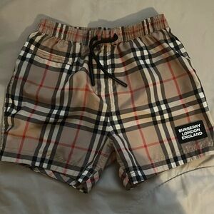 Burberry authentic boys toddler swim trunks